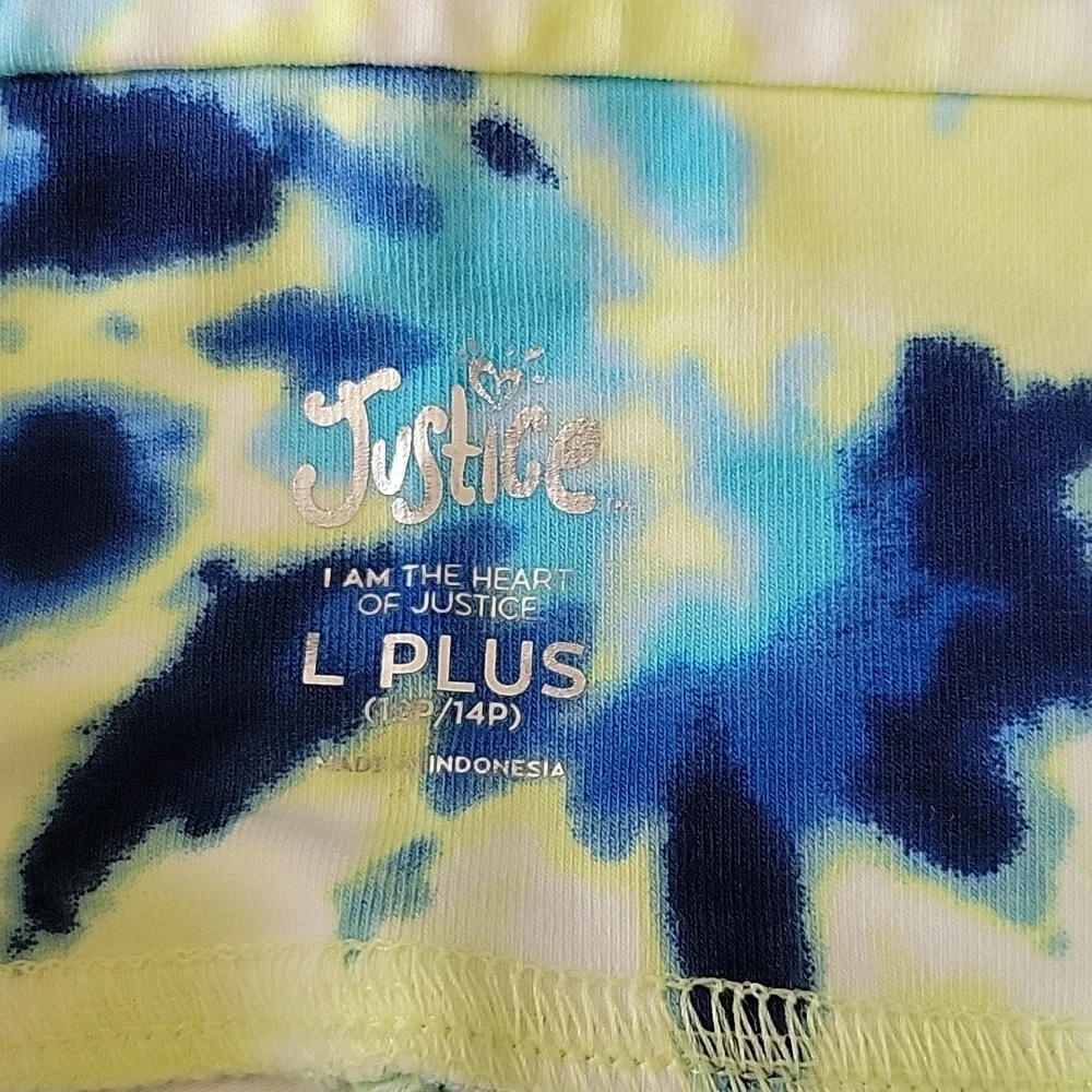 Justice Girls Tie Dye Leggings Size L 14/16 Plus